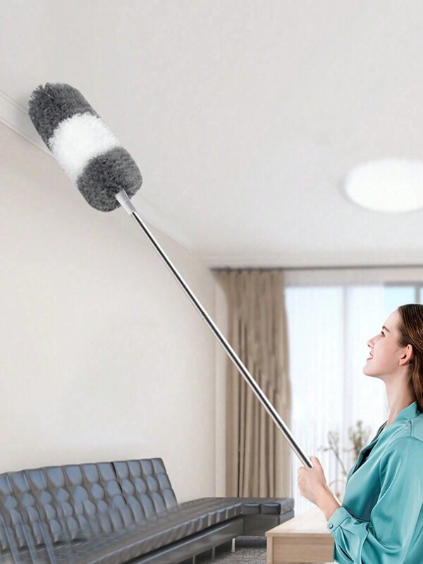 Ultra-Fine Fiber Duster, Extendable & Reusable Duster, Flexible & Washable, For Cleaning Ceiling Fans, High Ceilings, Venetian Blinds, Sofas, Furniture, Cars, Cabinets, Housekeeping And Party Venue Cleaning
